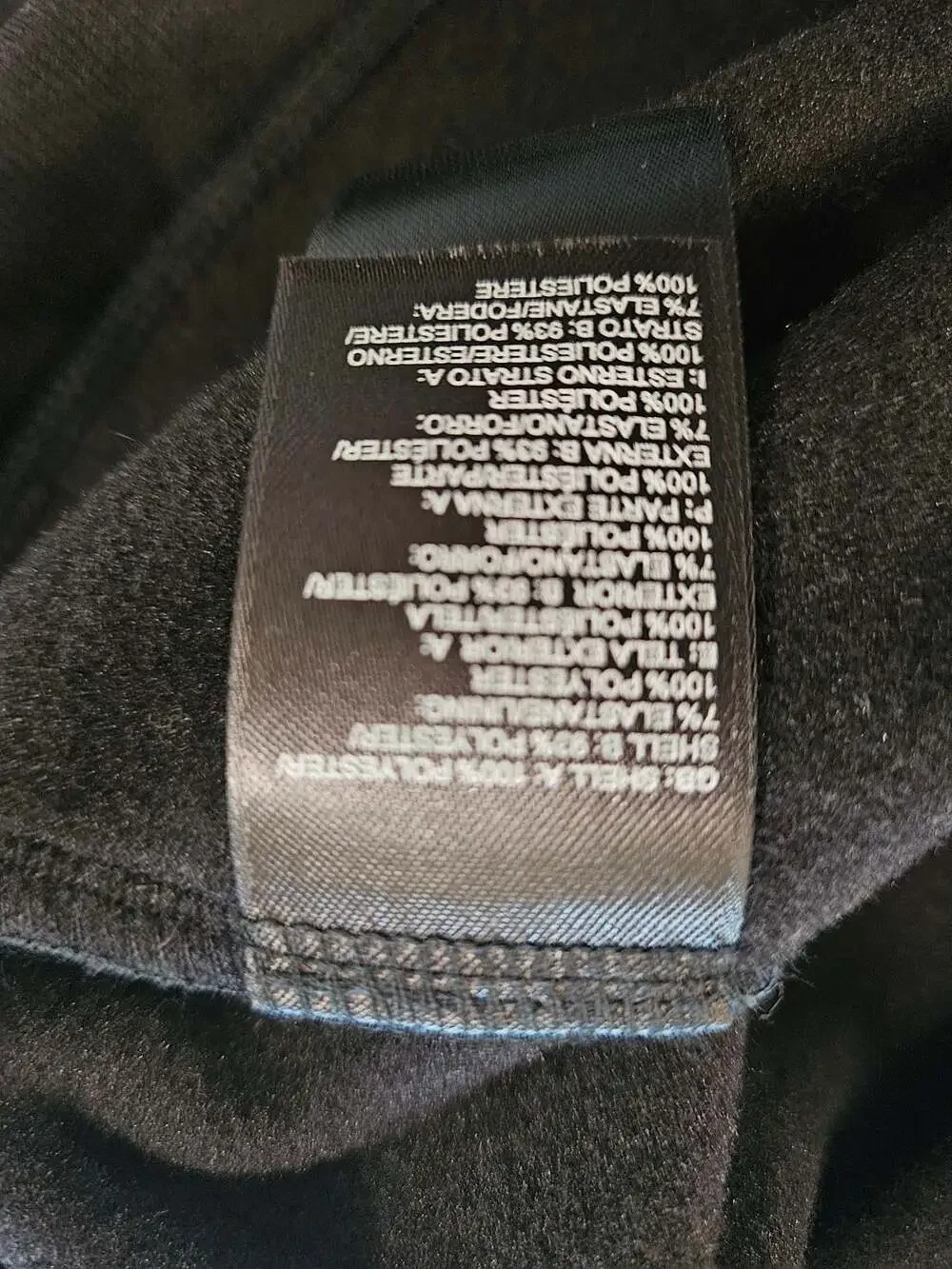 The North Face Canyonlands 1/2 Zip Fleece Pullover Black Blue Men's Large